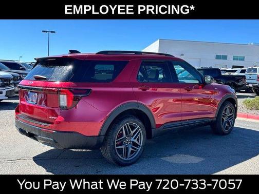 Rapid Red Metallic Tinted Clearcoat 2026 Ford Explorer ST-Line