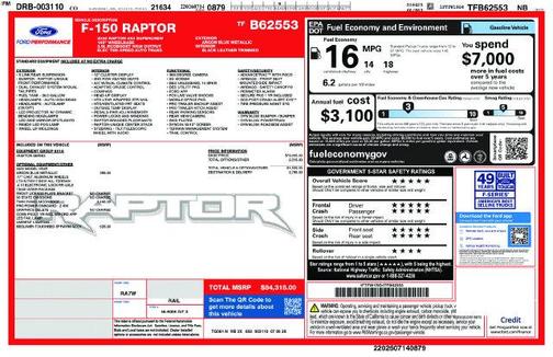Argon 2026 Ford F-150 Raptor
