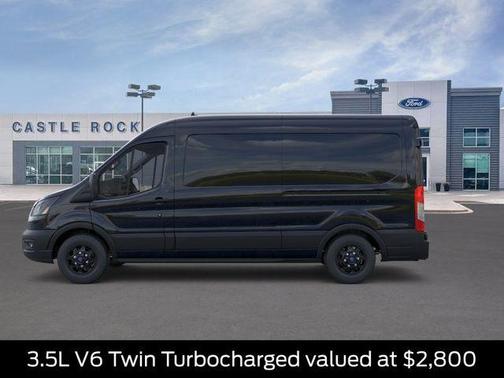 Agate Black Metallic 2026 Ford Transit-250 148 WB Medium Roof Cargo