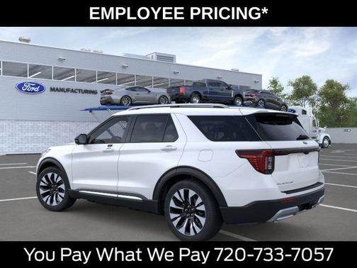 Star White 2026 Ford Explorer Platinum