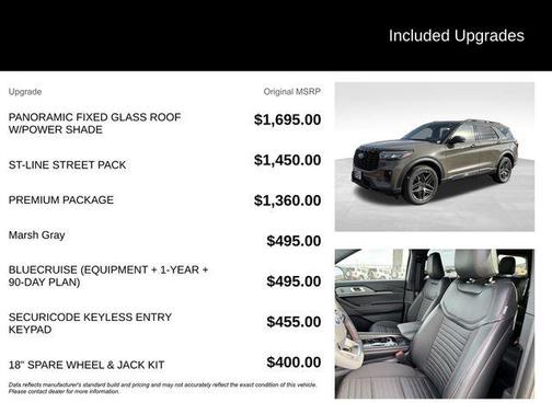 Gray 2026 Ford Explorer ST-Line