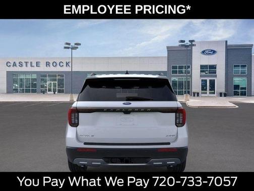 Space White Metallic 2026 Ford Explorer Active