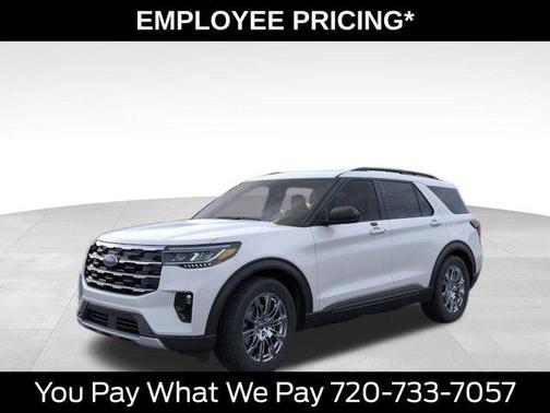 Space White Metallic 2026 Ford Explorer Active