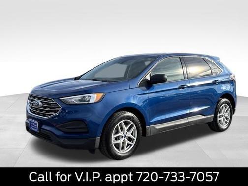 Blue 2021 Ford Edge SE