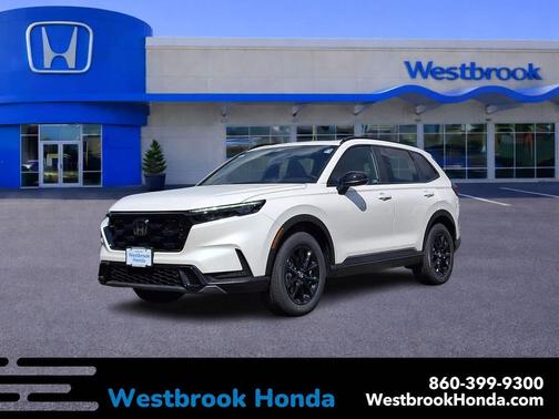 Platinum White Pearl 2026 Honda CR-V Hybrid Sport-L AWD