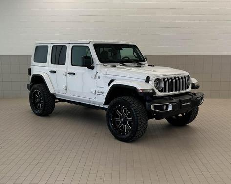 Bright White Clearcoat 2024 Jeep Wrangler Sahara