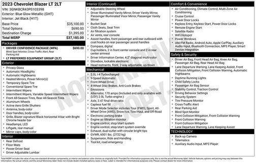 2023 Chevrolet Blazer 2LT