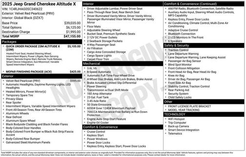 2025 Jeep Grand Cherokee Altitude