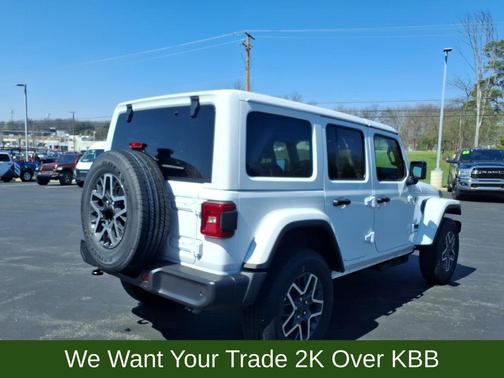 Bright White Clearcoat 2026 Jeep Wrangler 4-Door Sahara 4x4