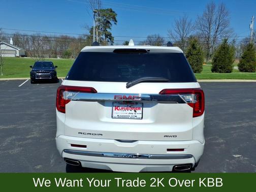 White Frost Tricoat 2023 GMC Acadia Denali