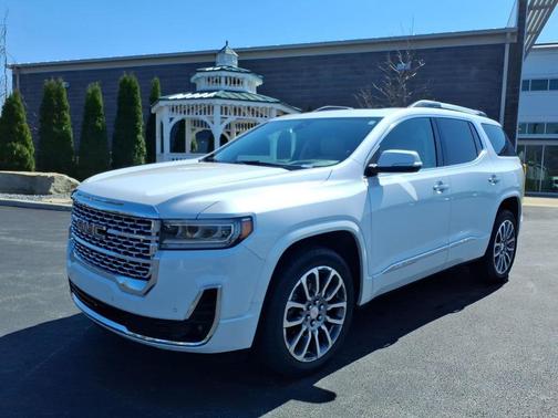 White Frost Tricoat 2023 GMC Acadia Denali