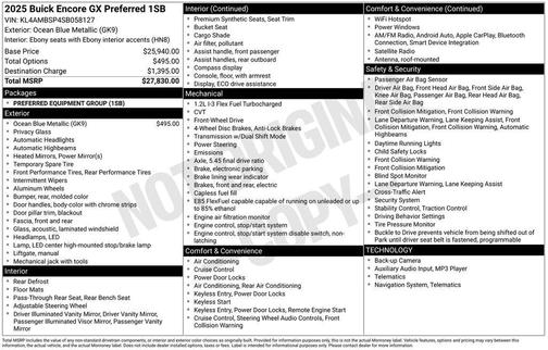 2025 Buick Encore GX Preferred