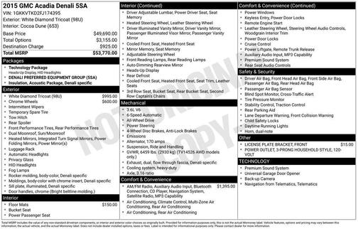 2015 GMC Acadia Denali