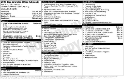 2026 Jeep Wrangler Rubicon