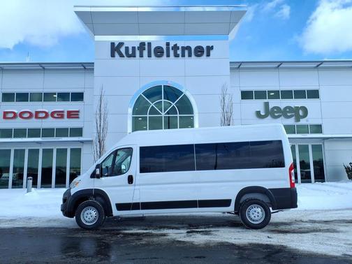 Bright White Clearcoat 2026 RAM ProMaster 3500 Window Van High Roof
