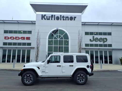 Bright White Clearcoat 2024 Jeep Wrangler 4-Door Sahara 4x4
