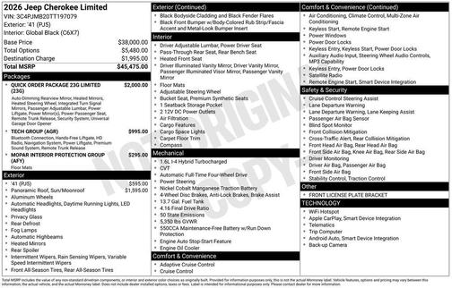 '41 2026 Jeep Cherokee Limited