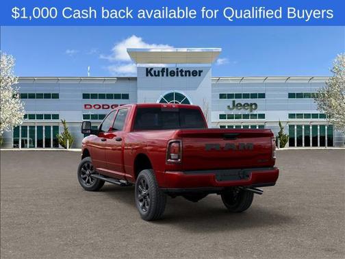 Molten Red Pearlcoat 2026 RAM 2500 Black Express Crew Cab 4x4 6'4' Box