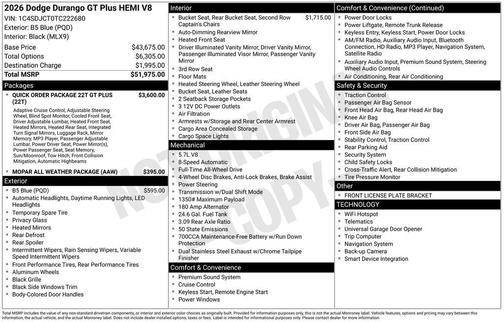 2026 Dodge Durango GT Plus