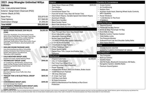 2021 Jeep Wrangler Willys