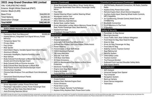 2022 Jeep Grand Cherokee Limited