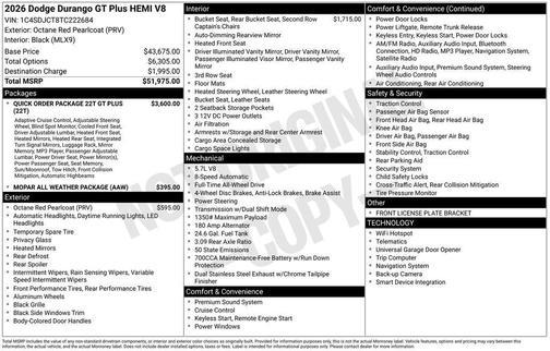 2026 Dodge Durango GT Plus