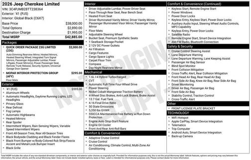 '41 2026 Jeep Cherokee Limited