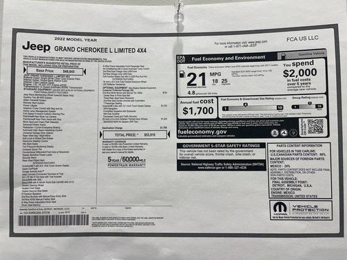 2022 Jeep Grand Cherokee L Limited