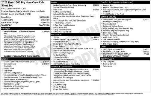 2022 RAM 1500 Big Horn/Lone Star