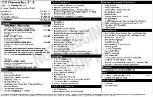 2022 Chevrolet Trax LT