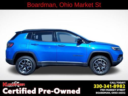 Hydro Blue Pearlcoat 2025 Jeep Compass Trailhawk