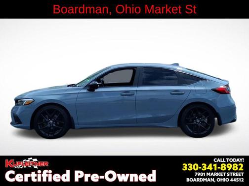 Sonic Gray Pearl 2024 Honda Civic Sport