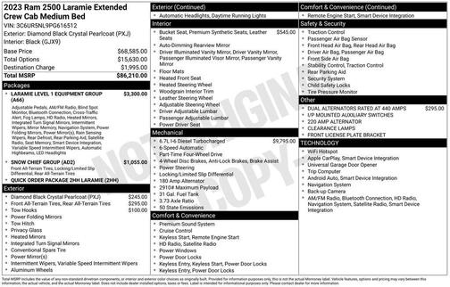 2023 RAM 2500 Laramie Mega Cab 4x4 6'4' Box