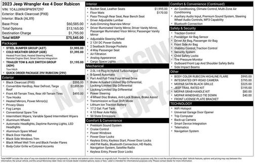 2023 Jeep Wrangler 4xe Rubicon