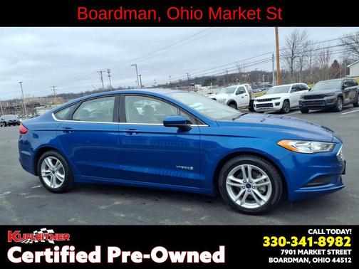 Lightning Blue 2018 Ford Fusion Hybrid S