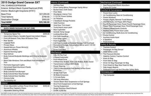 2015 Dodge Grand Caravan SXT