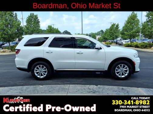 White Knuckle Clearcoat 2021 Dodge Durango SXT Plus