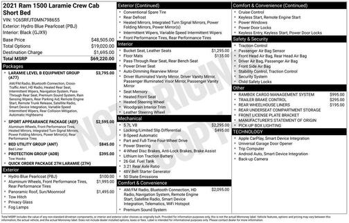 2021 RAM 1500 Laramie