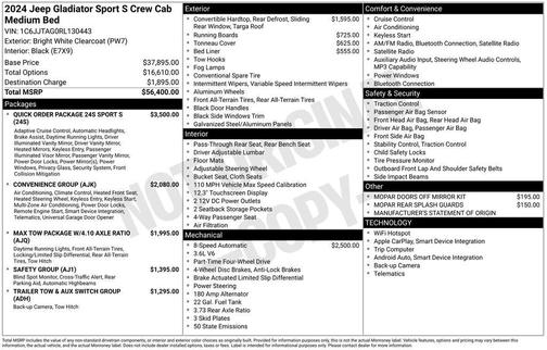 2024 Jeep Gladiator Sport S