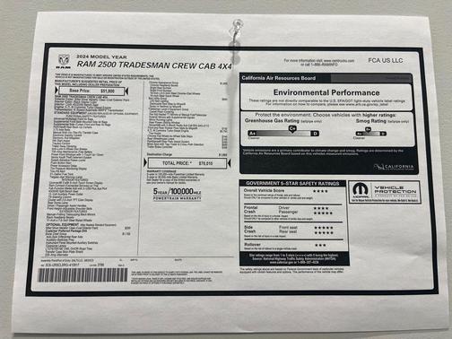 2024 RAM 2500 Tradesman Crew Cab 4x4 6'4' Box