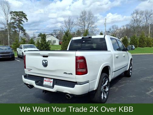Ivory White Tri-Coat Pearlcoat 2023 RAM 1500 Limited