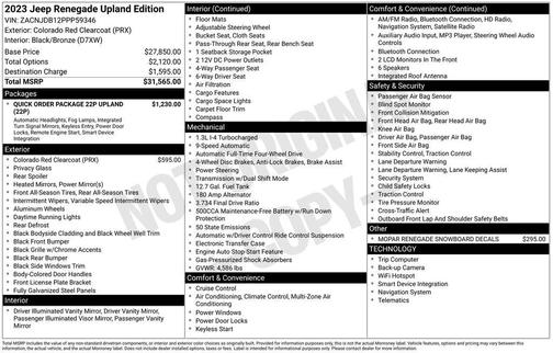 2023 Jeep Renegade Upland