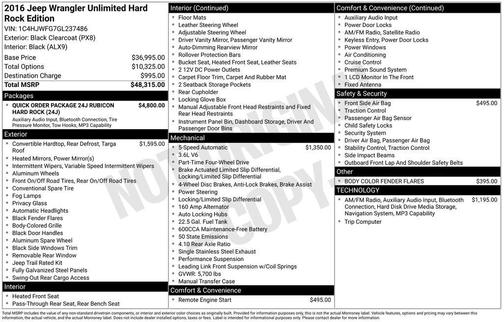 2016 Jeep Wrangler Unlimited Rubicon