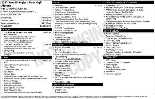 2023 Jeep Wrangler 4-Door High Altitude 4x4