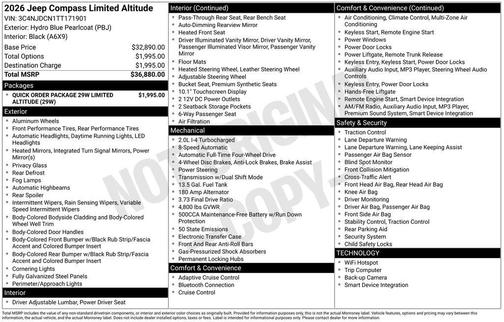 2026 Jeep Compass Limited