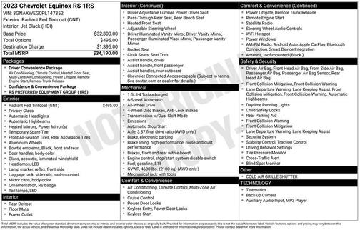 2023 Chevrolet Equinox AWD RS