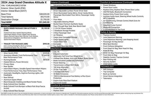 2024 Jeep Grand Cherokee Altitude