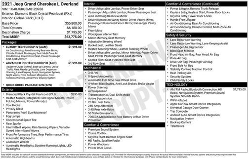 2021 Jeep Grand Cherokee L Overland