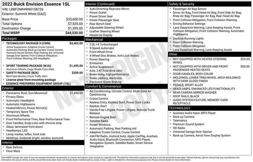 2022 Buick Envision FWD Essence