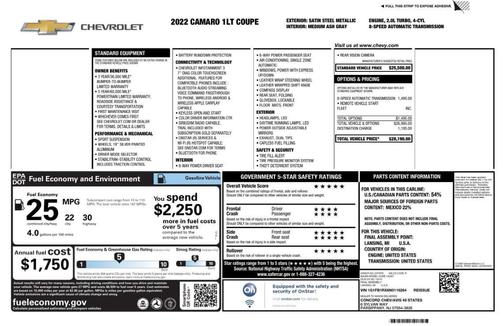 2022 Chevrolet Camaro 1LT